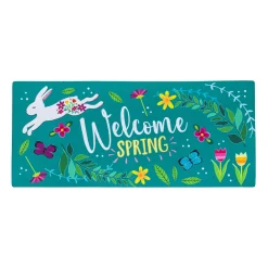 Welcome Spring Bunny Sassafras Switch Mat
