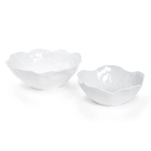 White Cabbage Serving Bowl