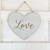 White Hanging Love Heart