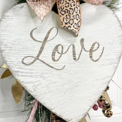White Hanging Love Heart