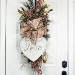 White Hanging Love Heart