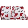 White Heart Love - 2.5"X10YD