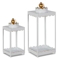 White Scalloped Lantern