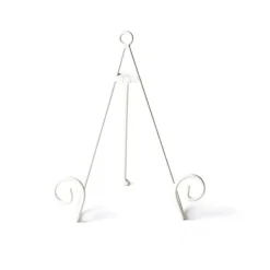 White Swirl Mini Plate Stand by Happy Everything!