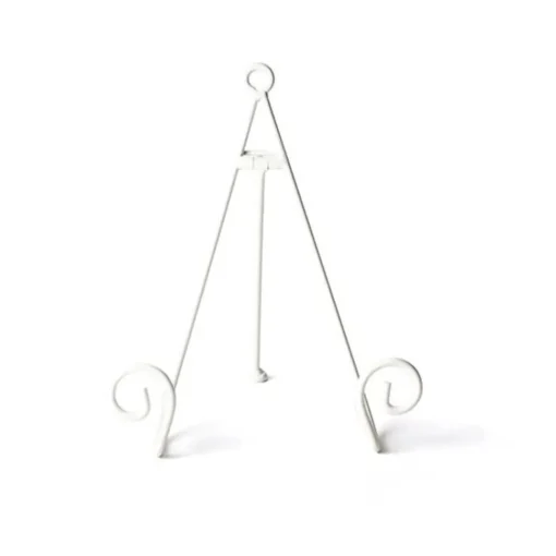 White Swirl Mini Plate Stand by Happy Everything!
