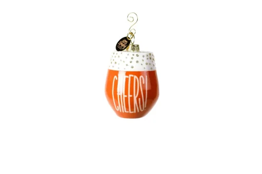 Wine Cheers Shaped Ornament
