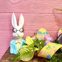 Yellow Easter Egg and Daisy Ribbon, 2.5" X 10YD