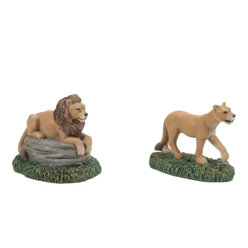 Zoological Gardens Lions Set, Dept. 56 Village